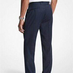 Men's Classic-Fit Wool-Blend Stretch Solid Suit Pants